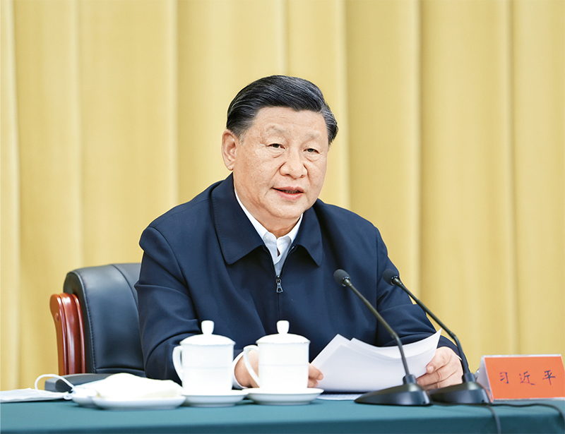 2023年6月2日，中共中央总书记、国家主席、中央军委主席习近平在北京出席文化传承生长座谈会并揭晓主要讲话。 新华社记者 鞠鹏/摄